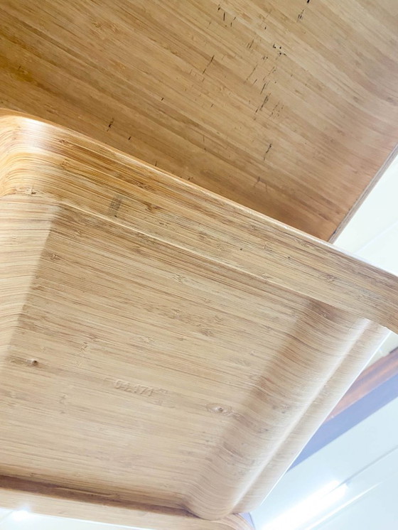 Image 1 of Bamboo Dining Set Table and Chairs by Henrik Tjaerby for Artek Studio, Set of 5