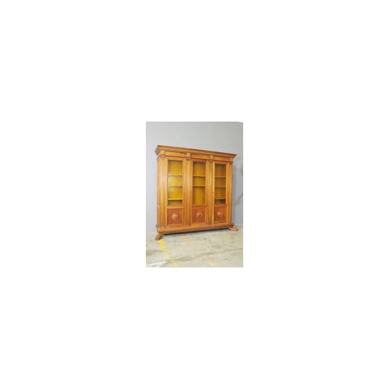 Image 1 of Vintage display cabinet in cherry wood, Italy 1960