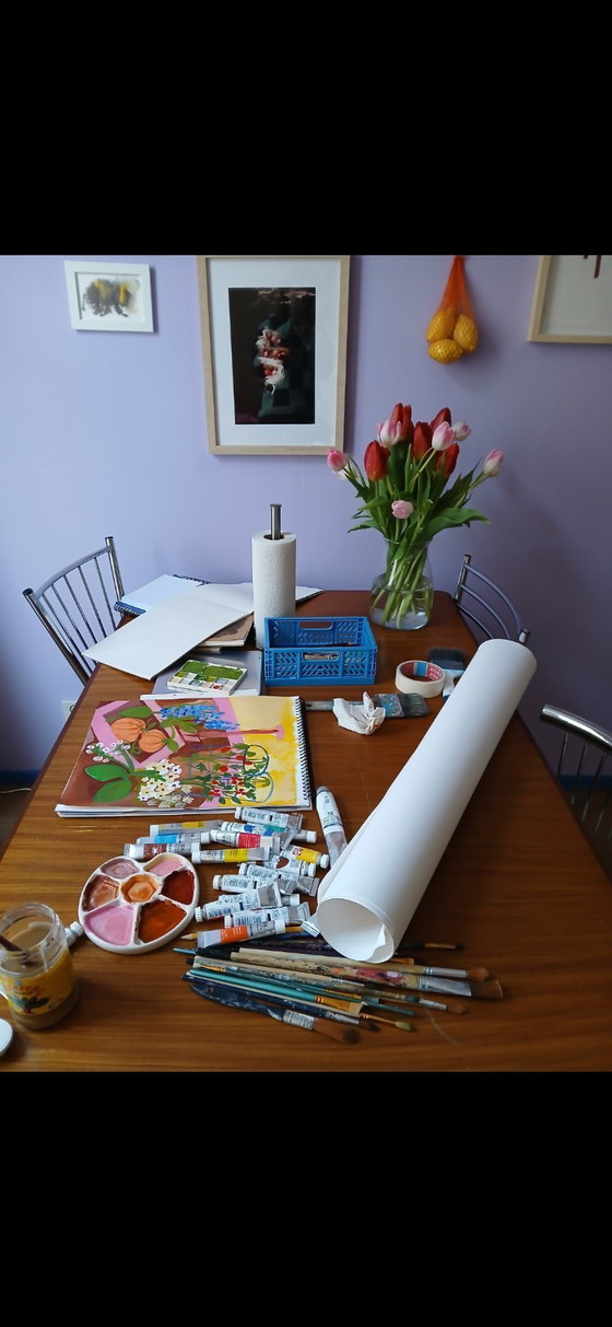 Image 1 of Vintage dining table Danish design style