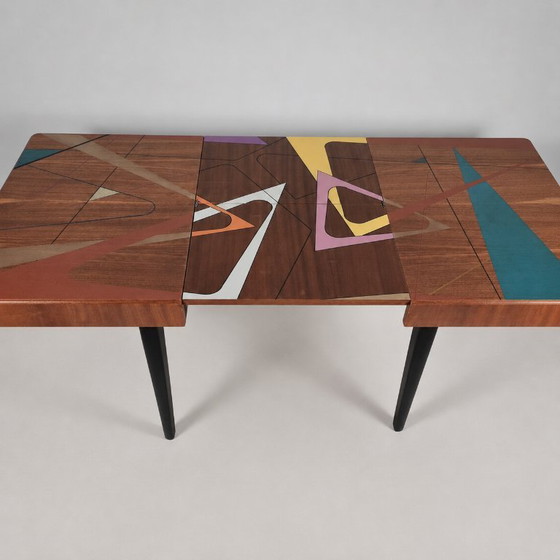 Vintage beukenhouten tafel, jaren 70 – Eettafels, Wood (photo 10 of 10)
