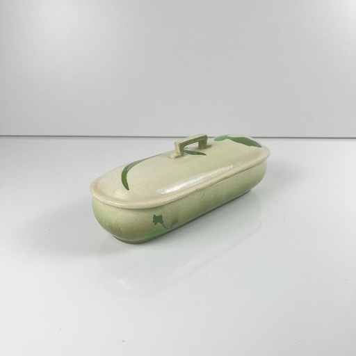 Toilet/zeepbakje van Sarreguemines, art nouveau-stijl, eind 19e - begin 20e eeuw