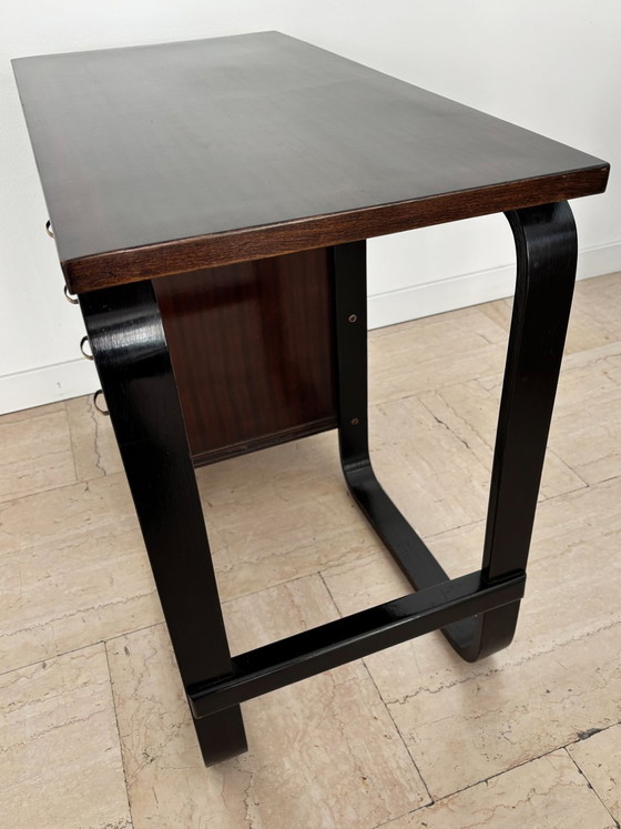 Small desk by Giuseppe Pagano for Gino Maggioni, Italy, 1940s, Desk lamps, Metal (photo 6 of 13)