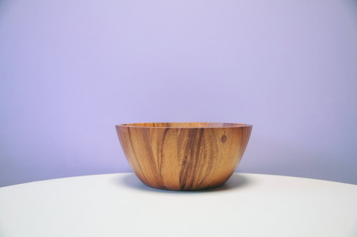 Vintage large wooden bowl