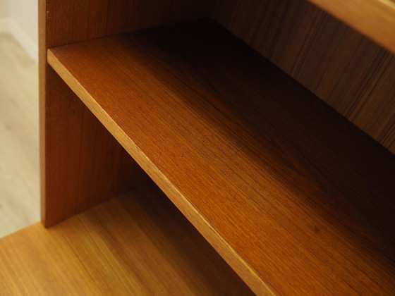 Librería de chapa de teca con estantes ajustables, diseño danés moderno, años 70 – Wood (photo 14 of 17)