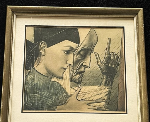 Jan Toorop (1858-1928) - Jeunesse et vieillesse – lithos zeefdrukken, Paper (photo 2 of 6)