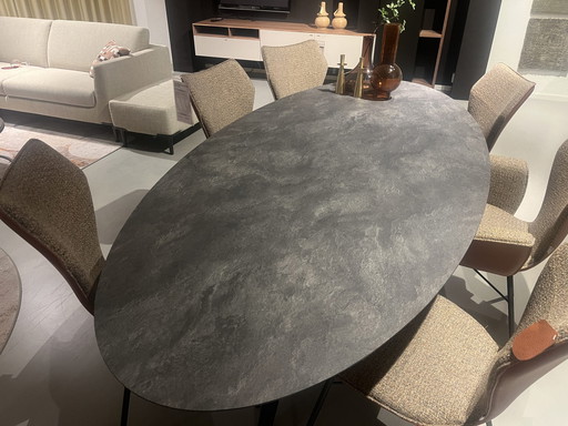 Saphira ovale eetkamertafel 240x110 cm