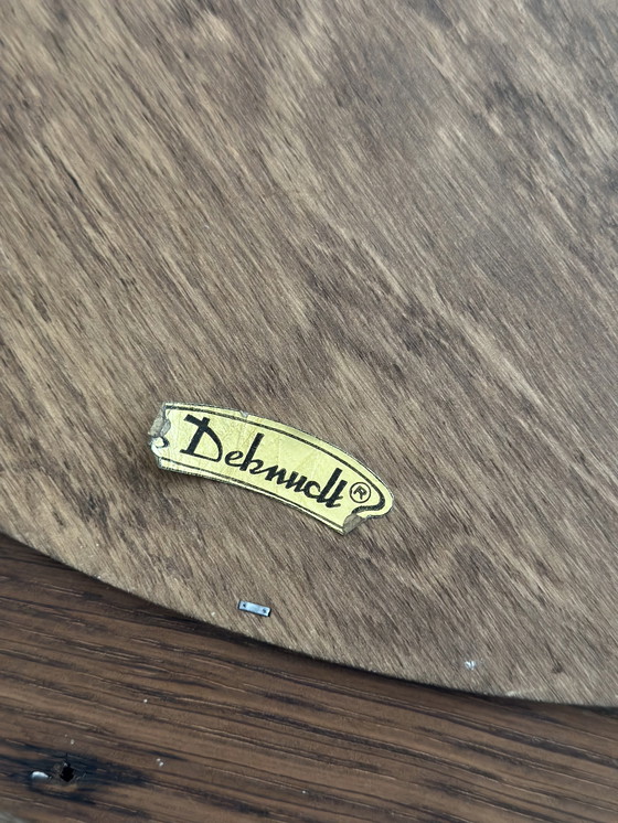 Image 1 of Lo specchio rotondo in legno vintage Knudt