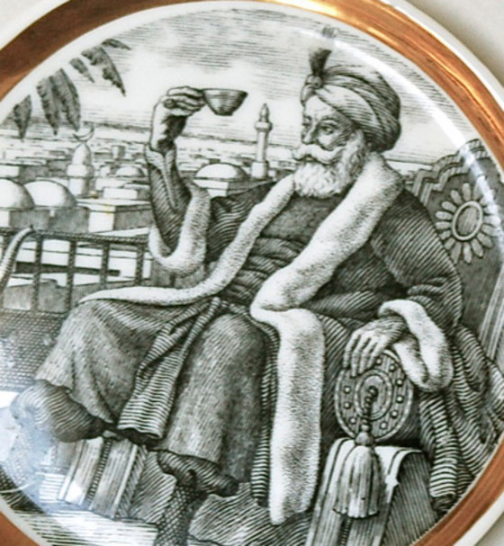 Image 1 of Vintage Fornasetti coasters, set of 8, Italy 1975