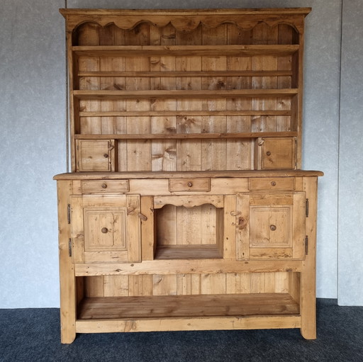 Savoyard Alpine china cabinet 1920s