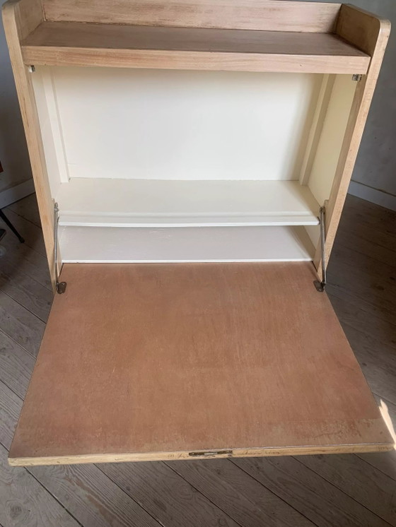 Vintage piramidevormig secretair bureau bibliotheek – Wood (photo 9 of 13)