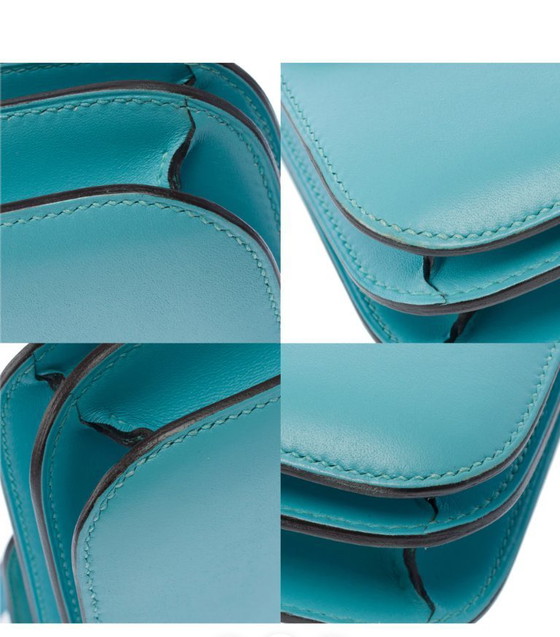 Image 1 of Sac HERMES Constance en Cuir Bleu - 103444