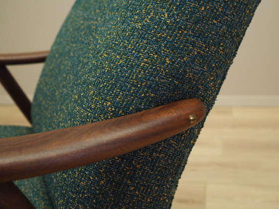 Image 1 of Grüner Melange-Sessel, dänisches Design, 1970er Jahre, Produktion: Dänemark