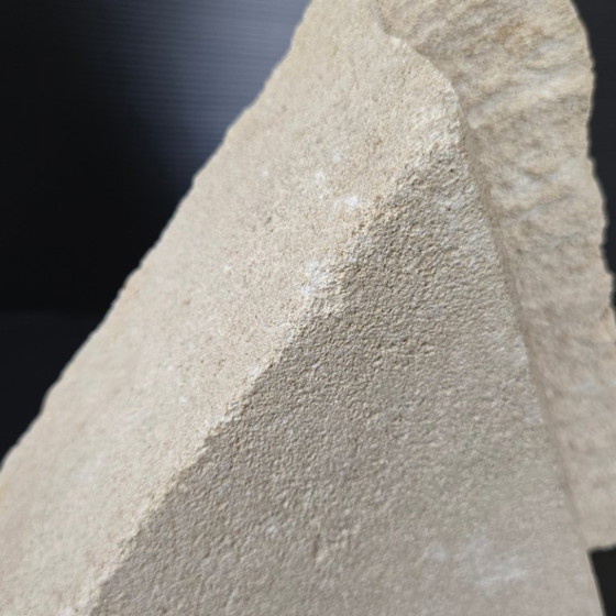 Image 1 of Vintage 1970s Stone Pyramid Table Lamp