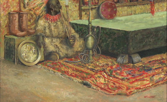 Image 1 of Beautiful Painting – Á Simarro – "The Slipper Seller"