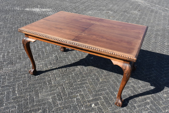 Image 1 of Magnifique table/bureau extensible en bois massif