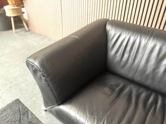 2-seater Sofa Rolf Benz 332 Leather Black 165x90, 2 seaters (photo 5 of 7)