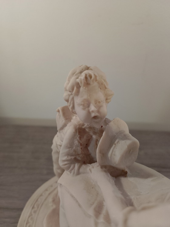 Image 1 of Sculpture italienne Giorgio BENACCHIO triade la leçon 