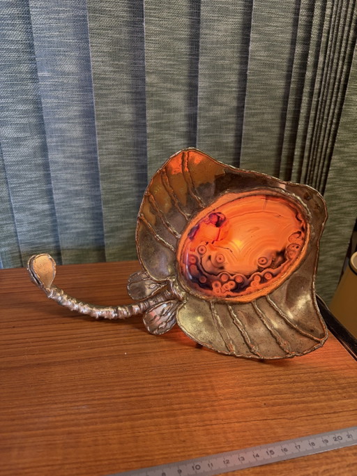 Lampe applique La Raie laiton design Dlg Isabelle Faure - Duval brasseur