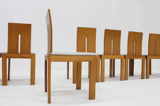 Image 1 of  Vintage Italiaanse eetkamer stoelen set van 8