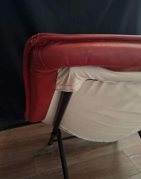 Poltrona Vintage Molinari Teun van Zanten – Poltrone, Metallo, Pelle (photo 10 of 13)
