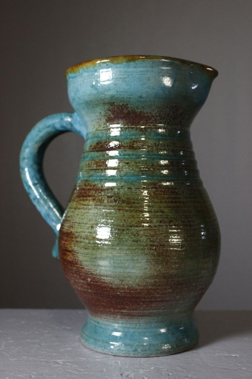 Frédéric Watteel in Strasbourg - Large jug with cloudy enamels, Alsace, 1950s