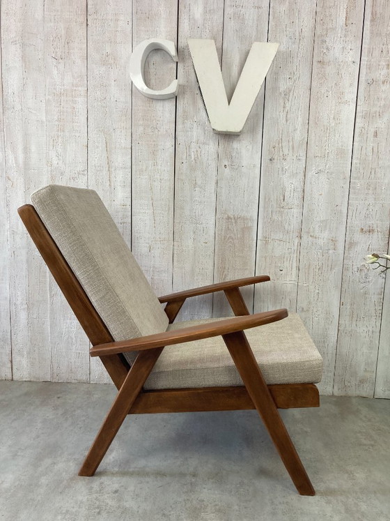 Poltrona vintage – Poltrone, Textile, Wood (photo 9 of 10)