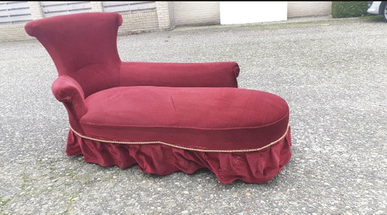 Divano Retro Vintage – Chaise longue, Textile, Velvet (photo 3 of 5)