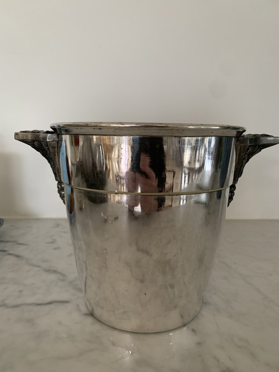 Image 1 of Antico refrigeratore per champagne G Chauvet freres placcato in argento