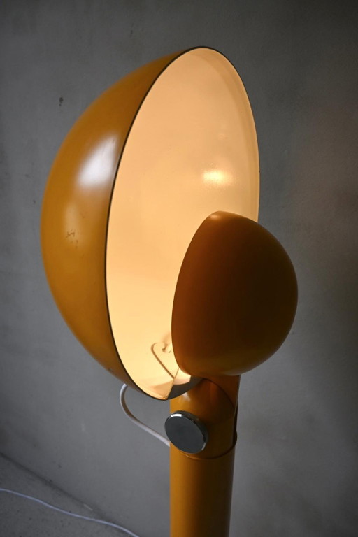 Vloerlamp Cuffia Design Francesco Buzzi voor Bieffeplast in geel