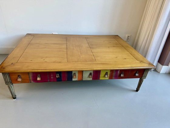 Image 1 of Unieke Design Salontafel “Jacob” – New Grange Eyecatcher met Lades