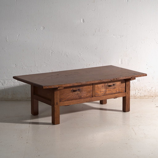 Antieke Japanse lage tafel van hout – Japan, circa 1920
