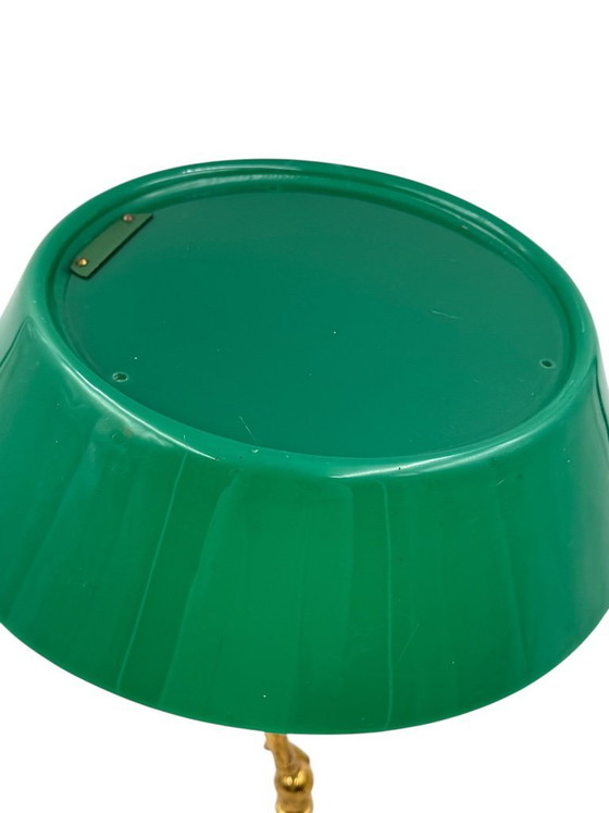 Image 1 of Mid-century green table lamp, Stilux Milano Italy, 1960s