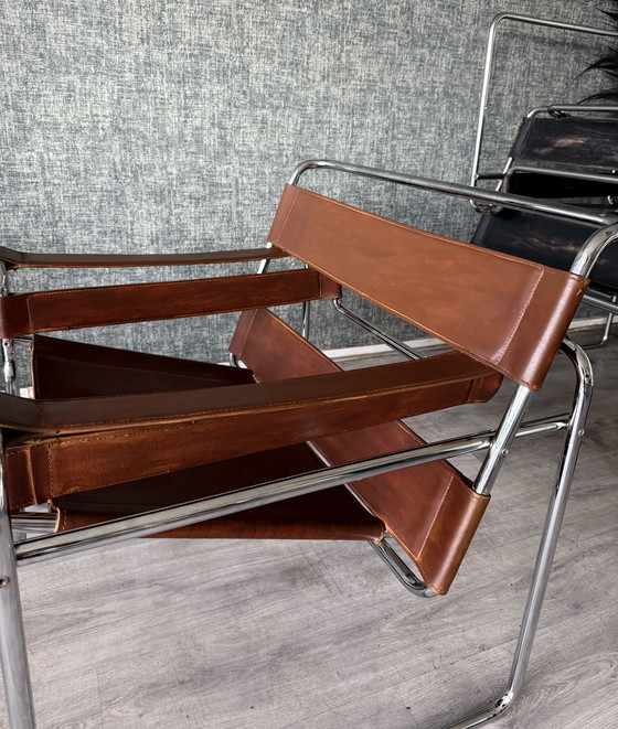 Image 1 of Vintage Wassily-stoel van Marcel Breuer voor Fasem