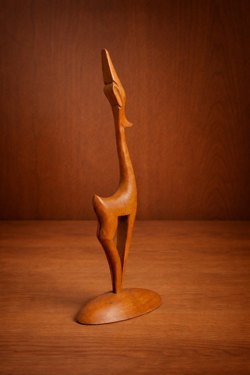 Vintage abstract wooden sculpture – Mid-Century Modern – ca. 1960-1970