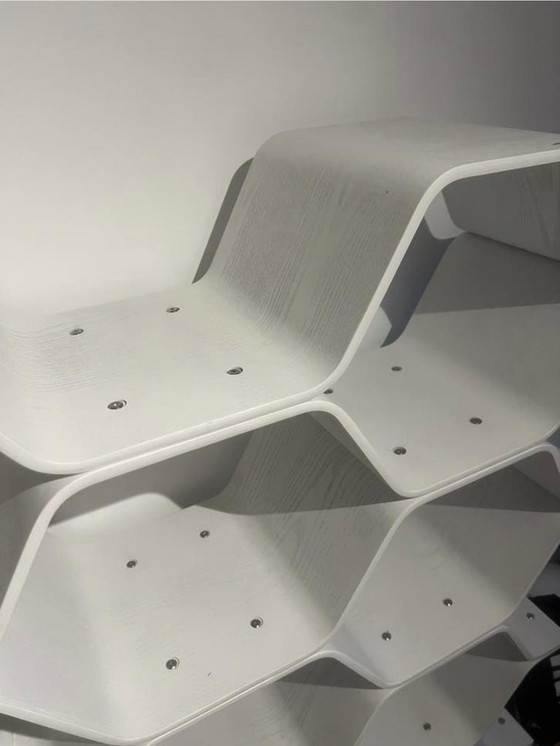 Image 1 of Estantería/organizador/separador de ambientes blanco poligonal fabricado por Made