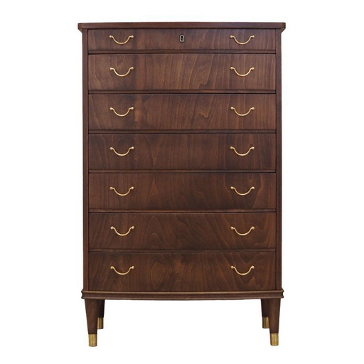 Walnut chest of drawers, Danish design, 1960s, production: Denmark