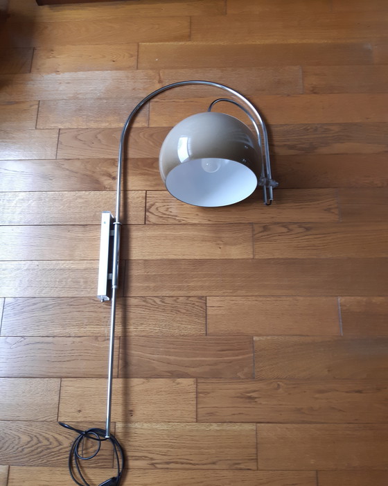 Image 1 of Vintage Design Dijkstra Dubbel Boog Wandlamp, 1970S