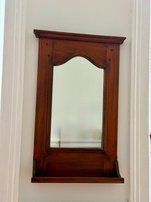 Miroir de toilette ancien en bois – charme classique