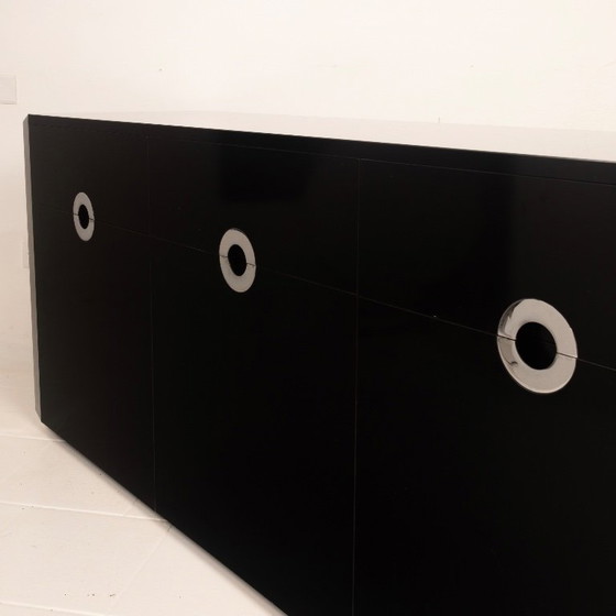 Willy Rizzo Alveo Sideboard for Mario Sabot, Italy 1970 – Wood (photo 16 of 23)