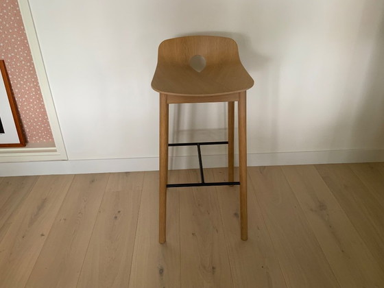 Image 1 of Sgabelli da bar di design scandinavo in rovere