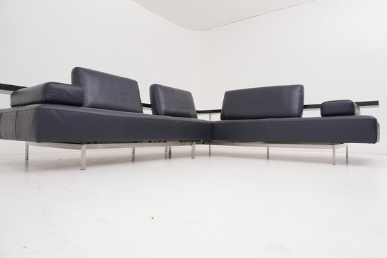 Image 1 of Divano angolare Rolf Benz Dono Couch Divano angolare Divano angolare in pelle Dono blu