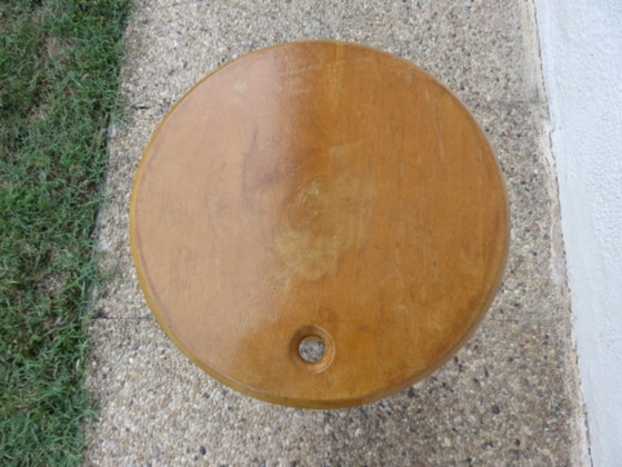 Een paar opklapbare krukjes van Roger Tallon, Sentou-editie, Frankrijk, 1980. – Wood (photo 11 of 14)