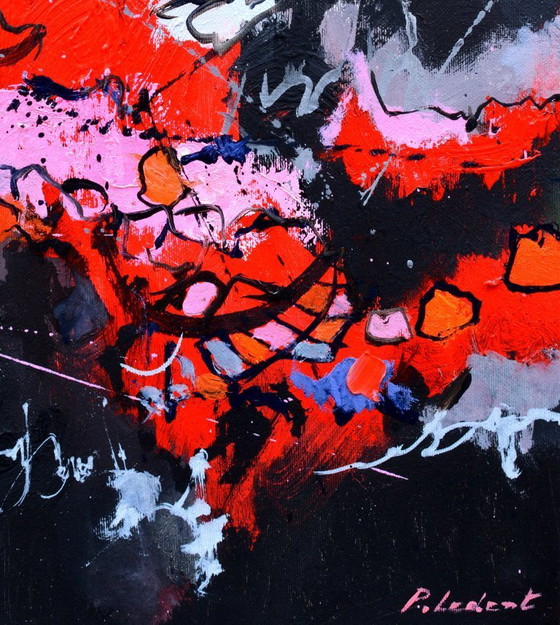 Image 1 of Rood tegen zwart