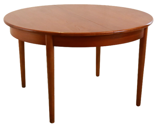 Vintage Jentique ronde eettafel eetkamertafel verlengbaar 'Stanley'