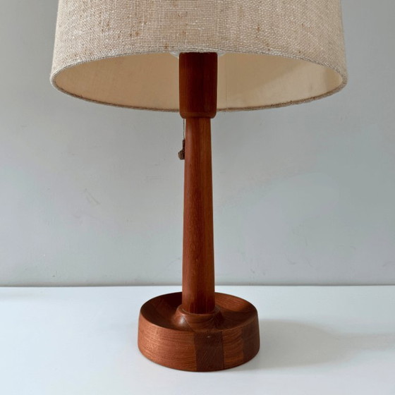 Image 1 of Teak table lamp - Uno & Östen Kristiansson for Luxus Sweden
