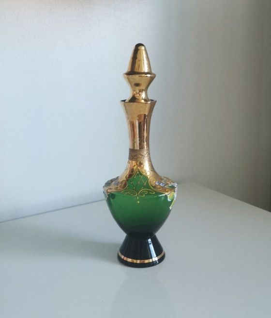 Image 1 of MURANO-GLASFLES OF -FLES EN ZES GLASJES