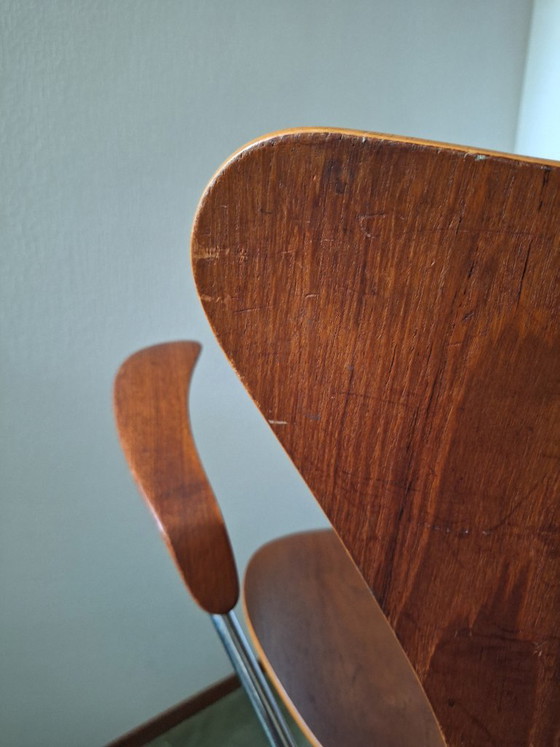 Bureaustoel Fritz Hansen model 3217 – Bureaustoelen, Metaal (photo 10 of 16)