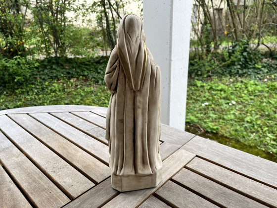 Image 1 of Vierge à l'Enfant – sculpture décorative en céramique – 33 cm, 30 ans