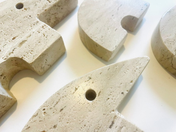 Image 1 of Family of 4 travertine anteaters - Fratelli Mannelli