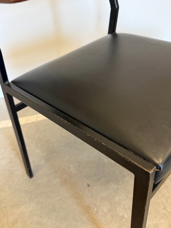 Vintage Armstoel in de Stijl van Martin Visser SE21 - Jaren 60 – Bureaustoelen, Metal, Wood (photo 8 of 9)